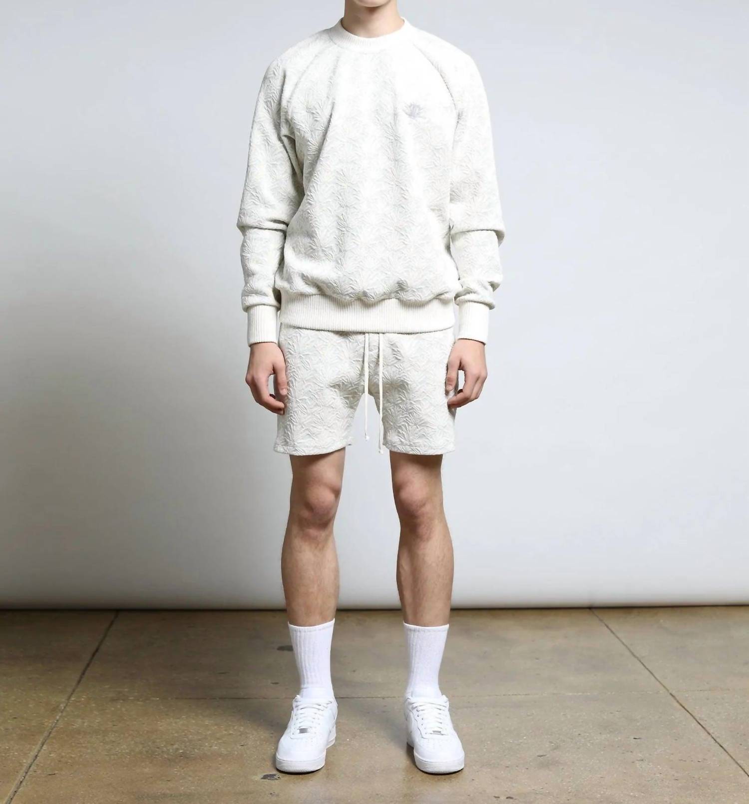 Agave 3D Blister Raglan Crewneck Top