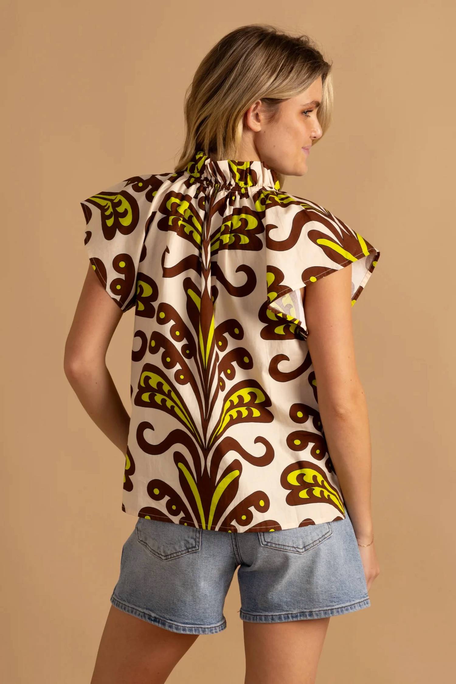 Double A - Em Flutter Sleeves Top