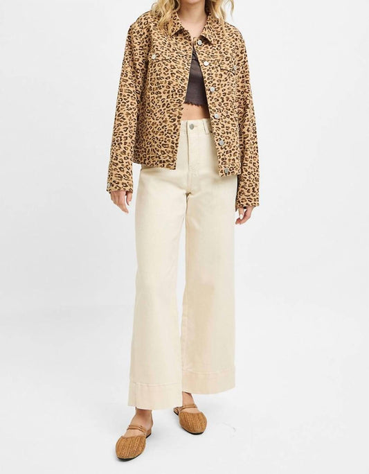 Risen - Leopard Button Down Jacket