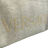 Versace - Women's Canvas Studded Logo Mini Tote Bag