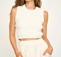 Mirth - Lucia Smocked Crop Top