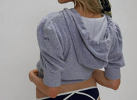 Sierra Hotel Hoodies - Women's Cherub Short Sleeve Hoodie