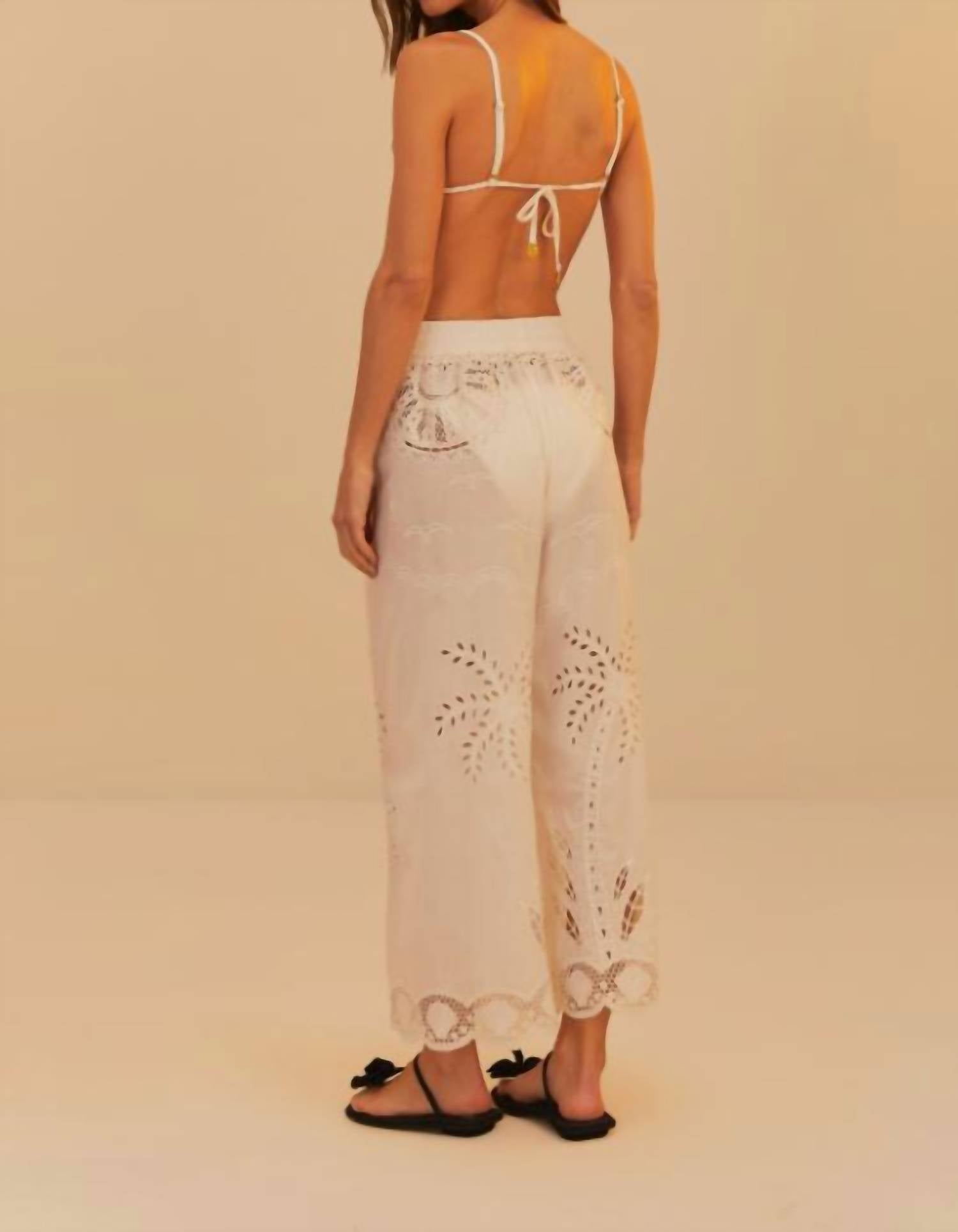 Farm Rio - Coconut Richilieu Pants