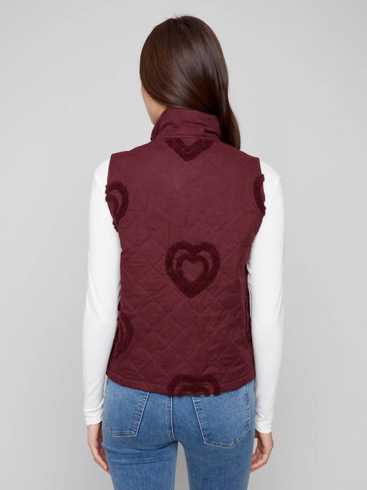 Charlie B - Boucle Quilted Short Vest