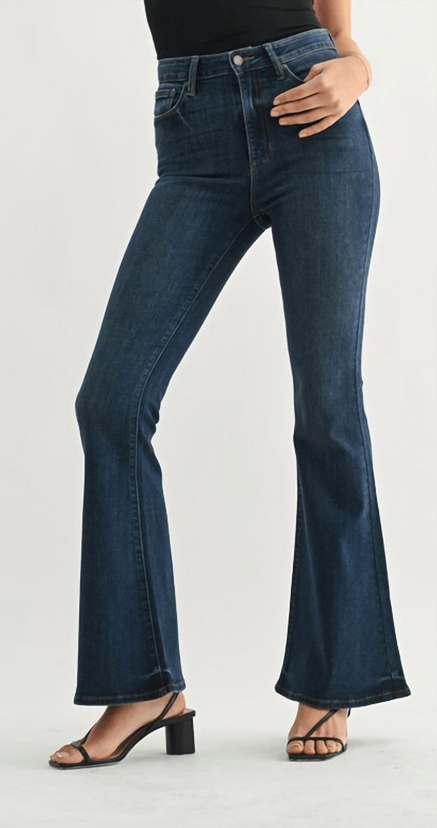 Just Black Denim - High Rise Clean Bell Bottom Jean