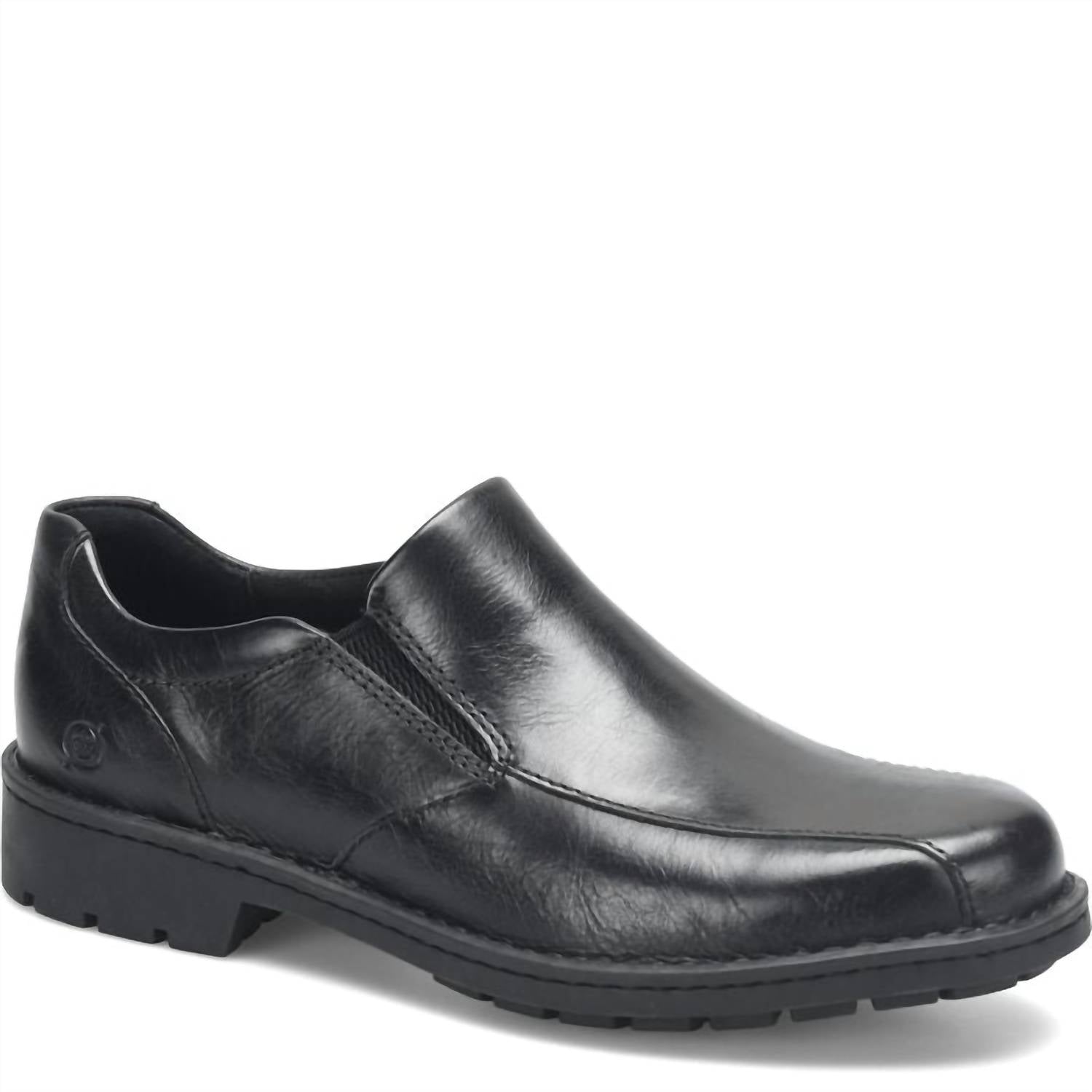 Born Men's Laken Slip On in black - men's loafer - detail view