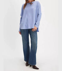 Free People - Women's Latte Blues Thermal Shirt