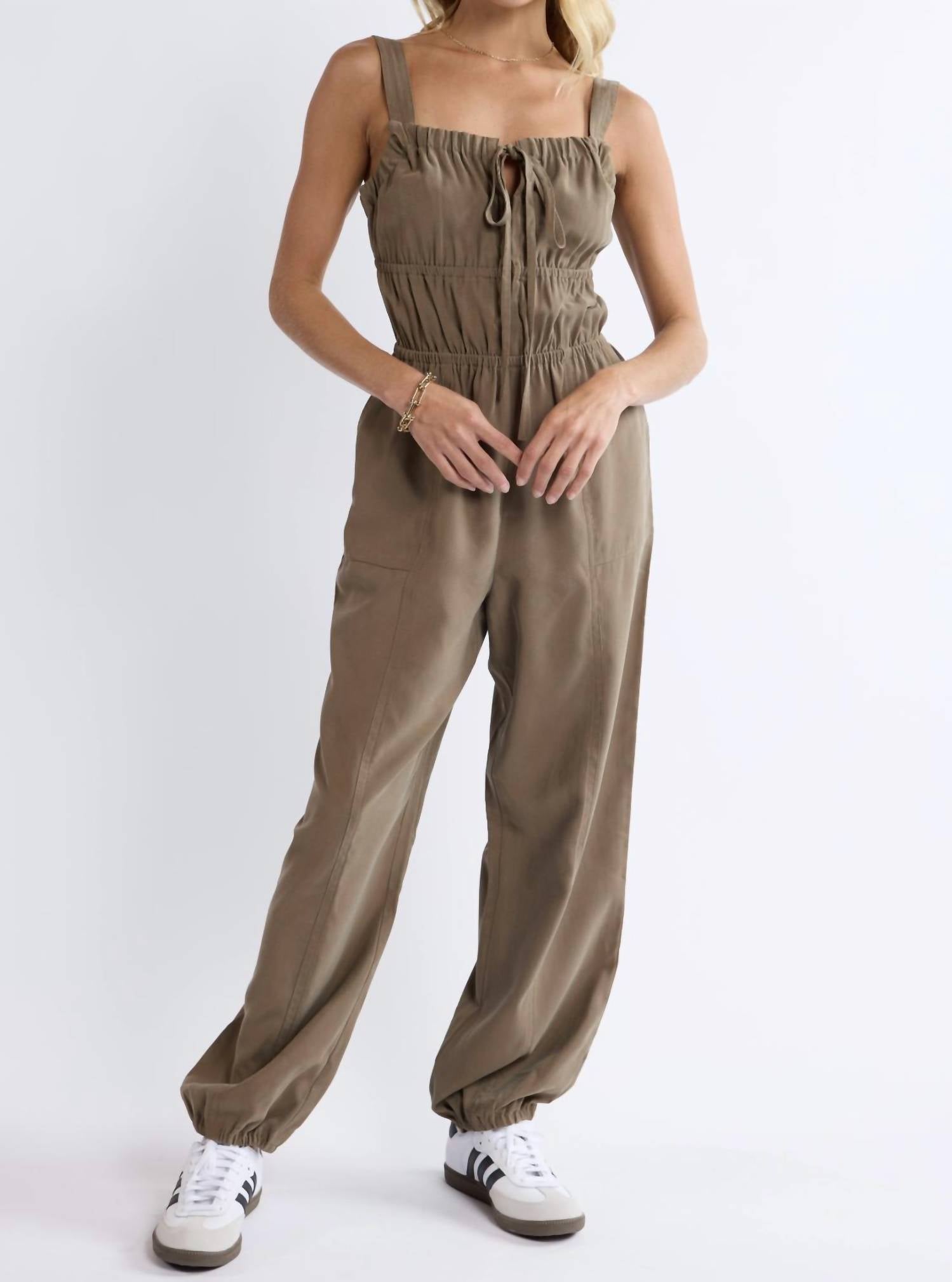 Sage The Label - Shes Poetry Gathered Bodice Jumpsuit