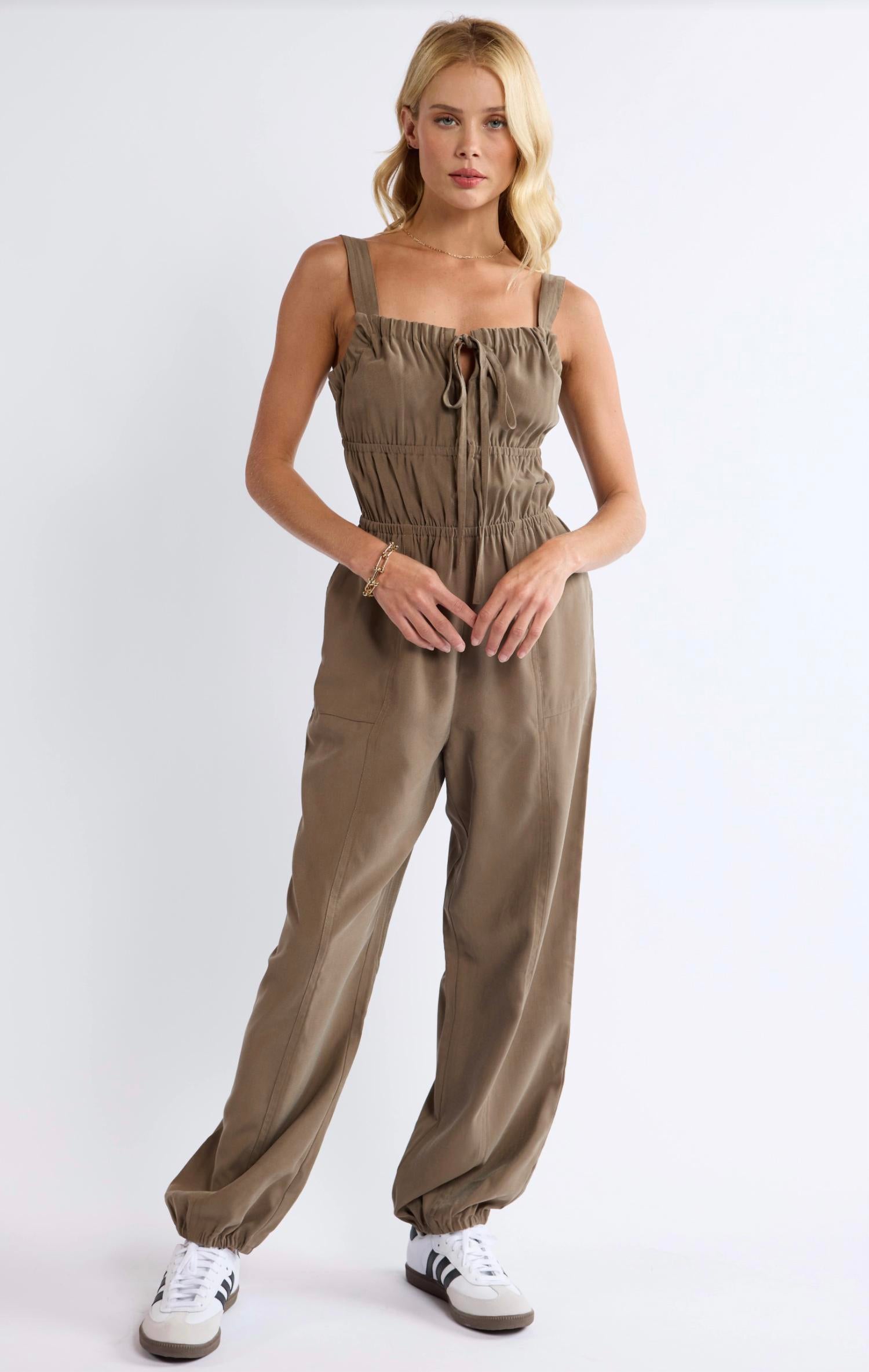 Sage The Label - Shes Poetry Gathered Bodice Jumpsuit