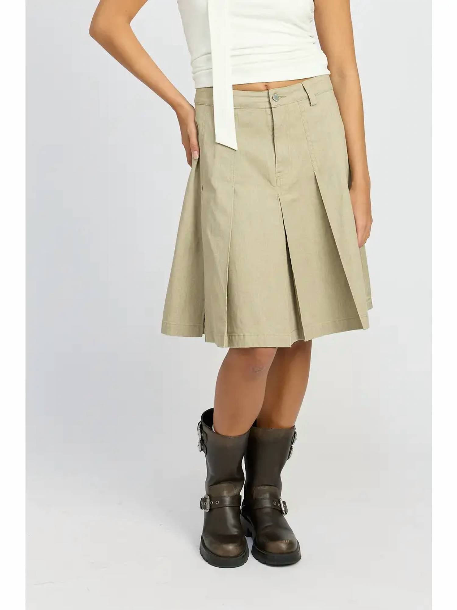 Emory Park - Knee Length Pleated Skirt