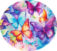 Charlies Project - Girl's Colorful Butterflies Crib Sheet
