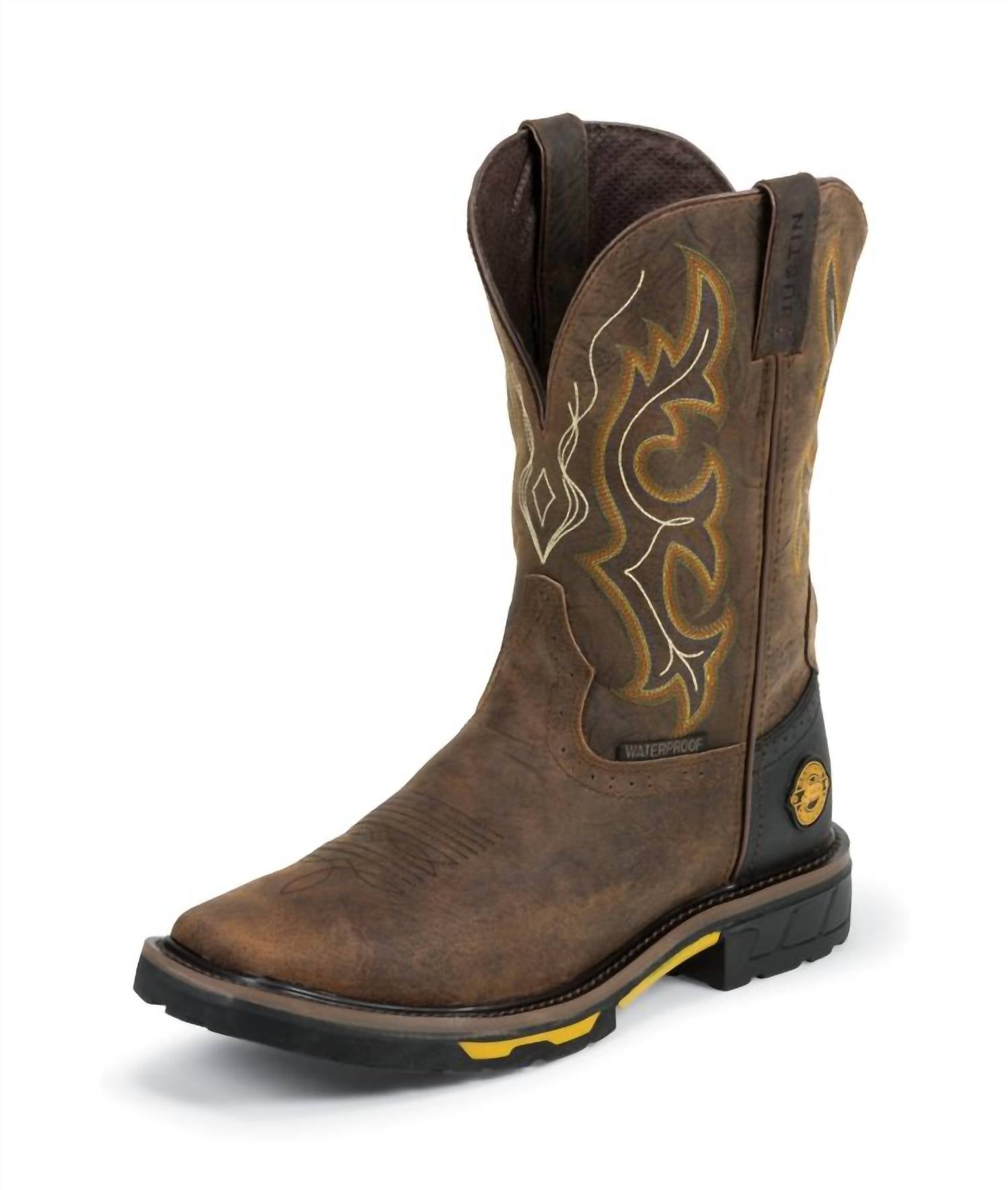 Justin Boots - Men's Stampede Joist Waterproof Square Toe Boots