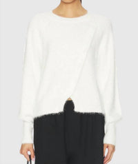 Bobi - Diagnal Placket Raglan Sweater