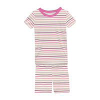 Kickee - Kids' Short Sleeve Pajama Set with Shorts
