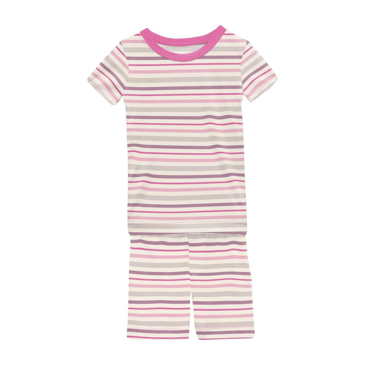 Kickee - Kids' Short Sleeve Pajama Set with Shorts