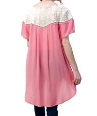 Kori - Lace Shoulder Blouse