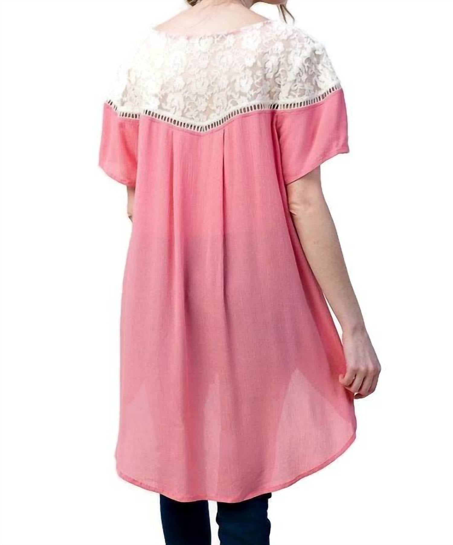 Kori - Lace Shoulder Blouse