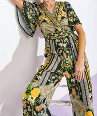 Flying Tomato - Women's Printed Woven Jumpsuit