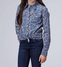 Roper - Girl's River Paisley Shirt