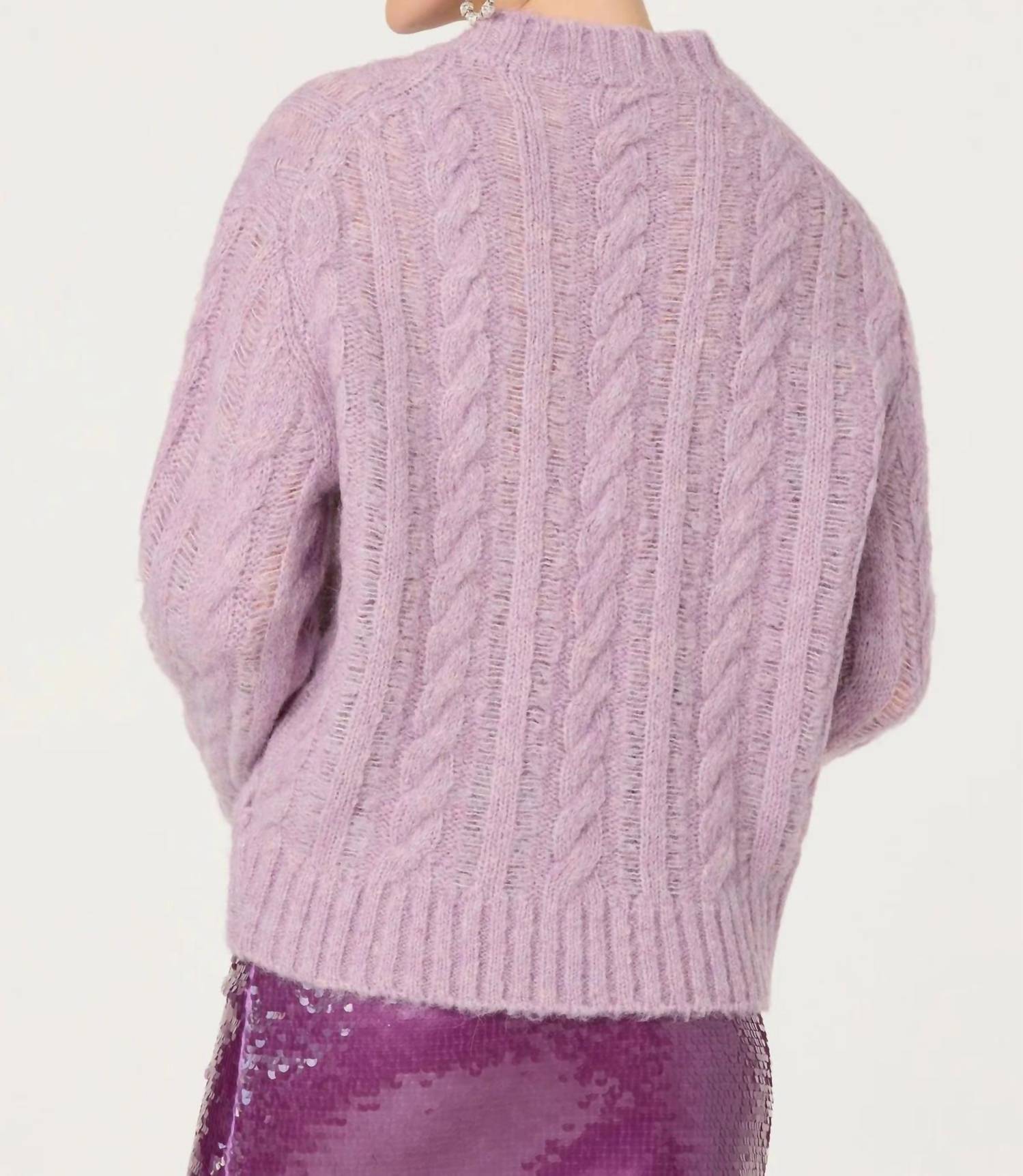 Astr - Violetta Cable Knit Sweater