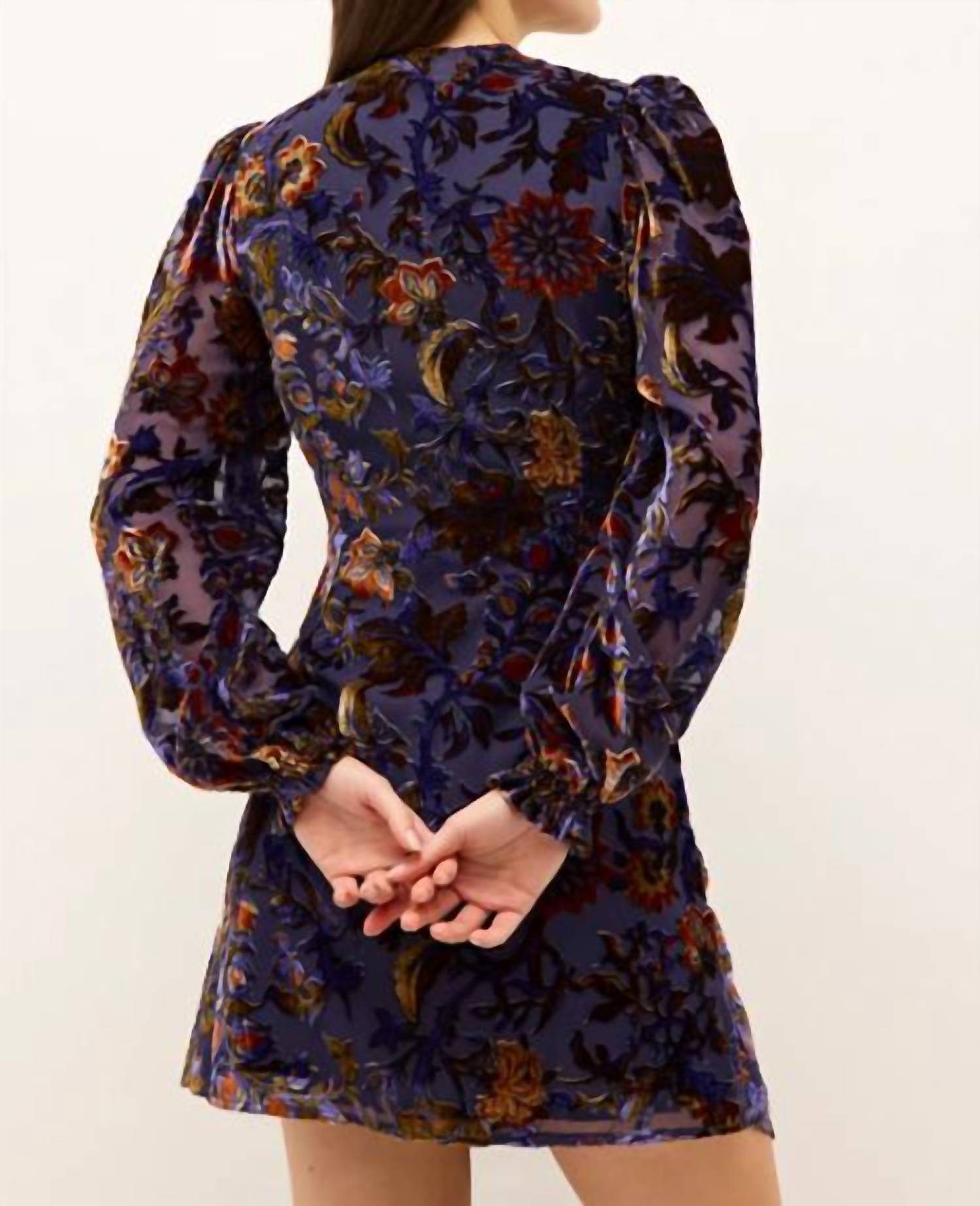 Marie Oliver Eliza Dress in jacobean - women's dress - detail view