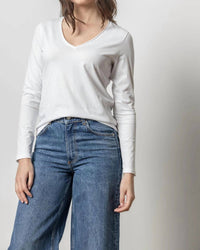 Lilla P - Rolled Edge V-neck Tee