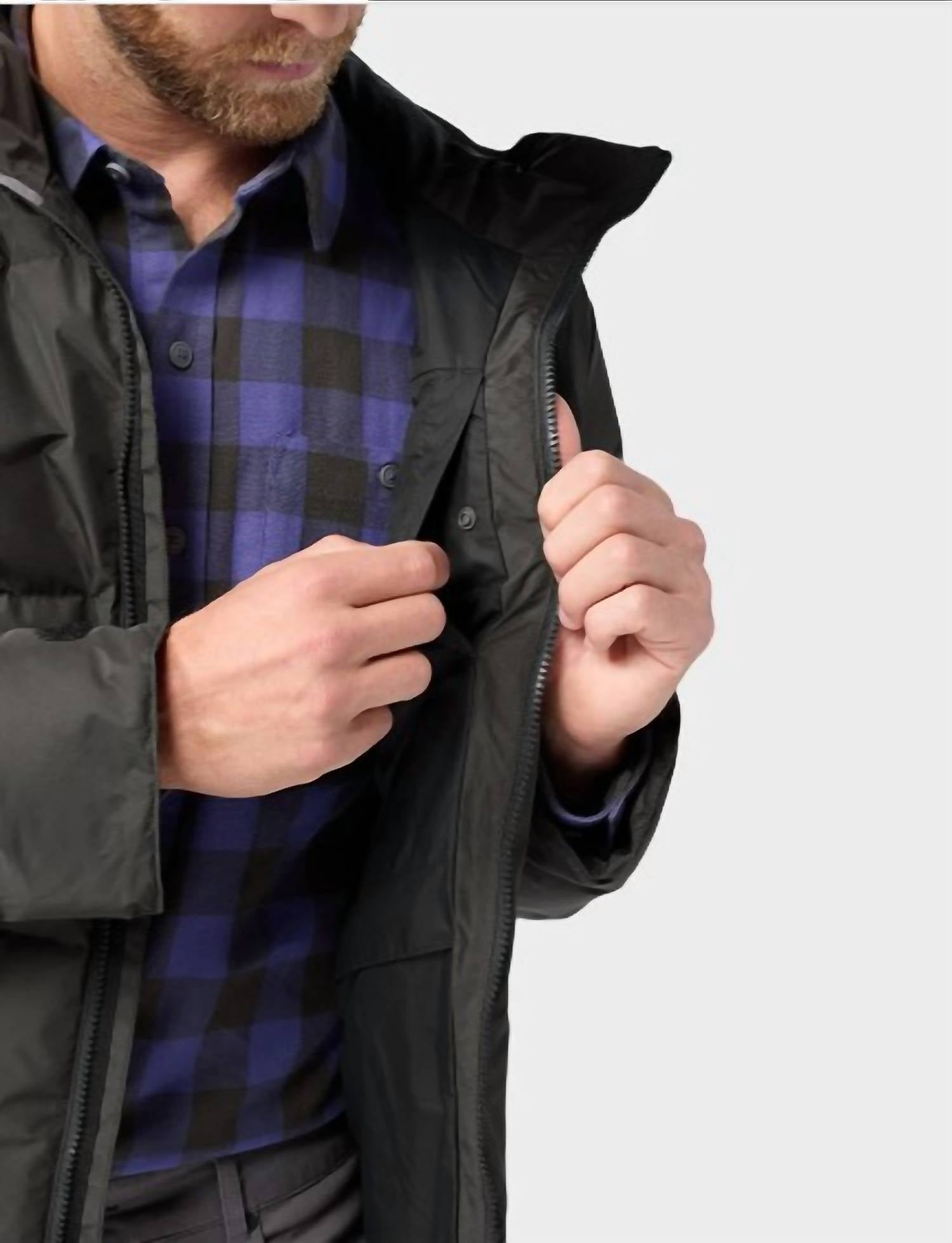 stio Men's Colter Windstopper Down Jacket in raven - men's jacket - alternate view