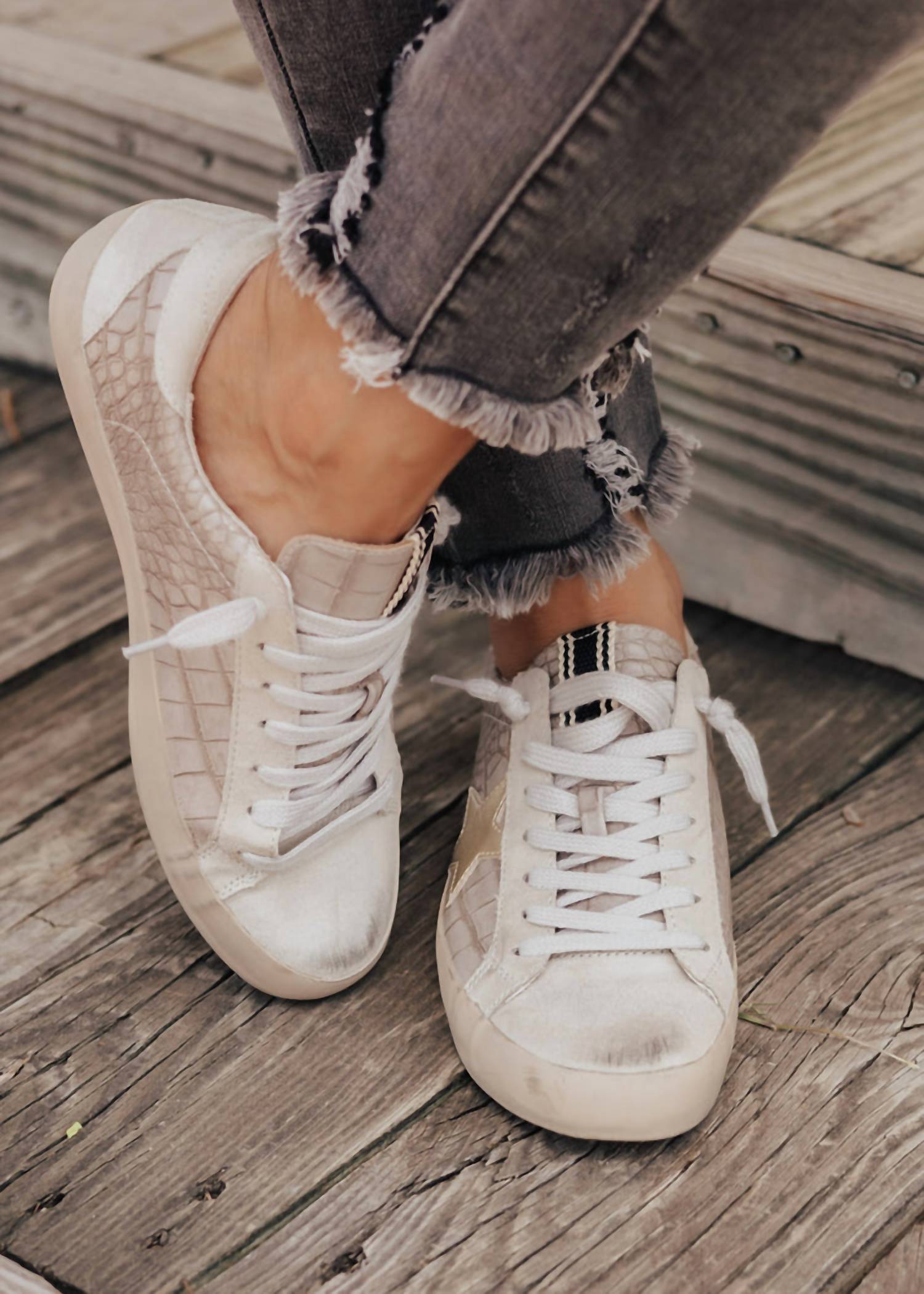 SHU SHOP Women's Paula Sneakers in taupe - women's sneaker - view 4