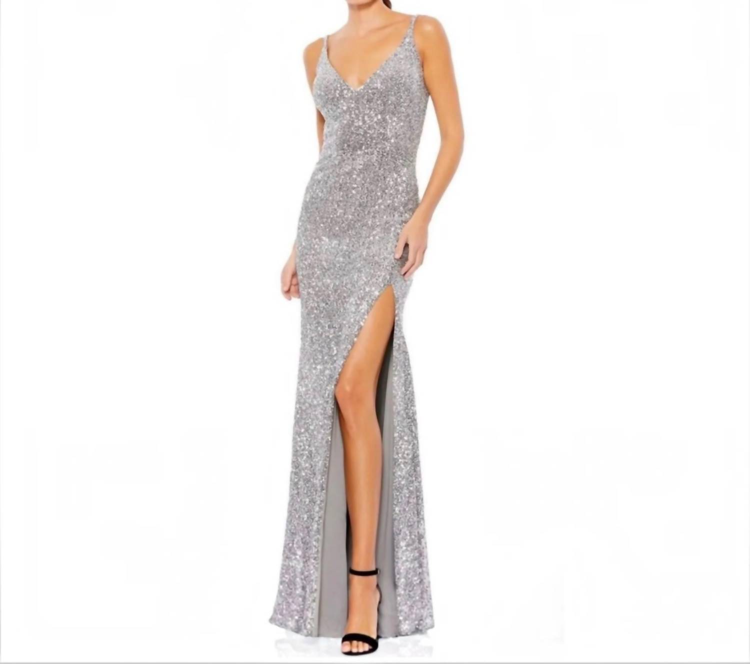 Mac Duggal - Sleeveless Sequin Dress