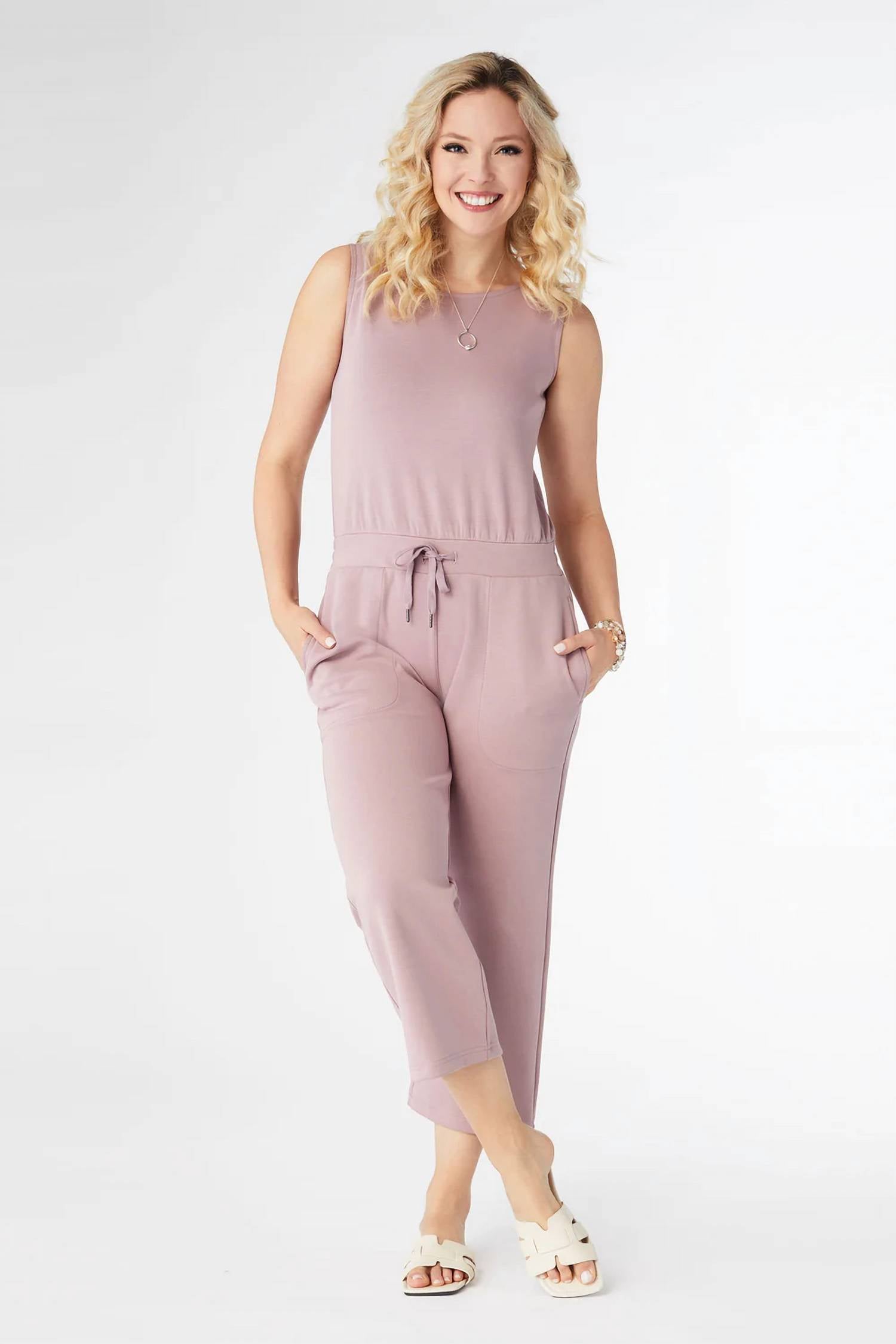 Coco + Carmen - Hilarie Super Soft Crop Romper With Pockets