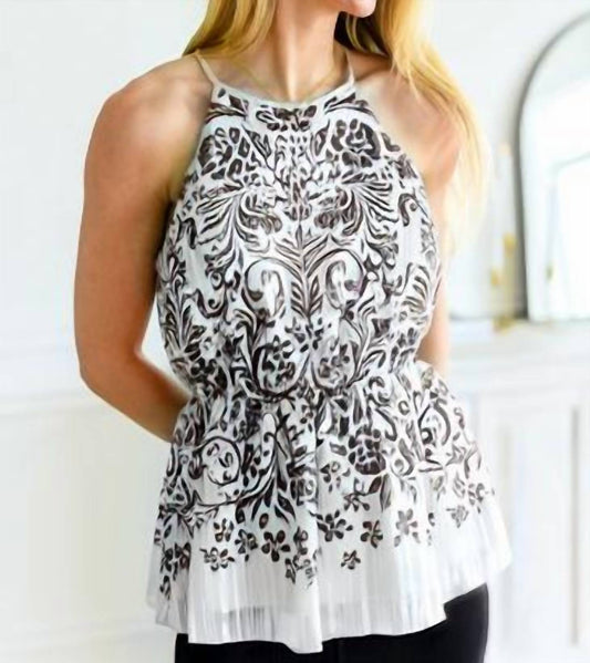 Andree By Unit - Fantastic Filigree Peplum Blouse