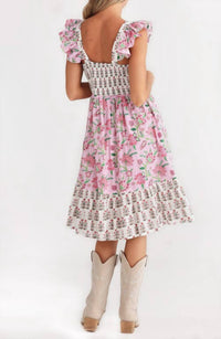 Talisman - Zoe Ruffle Hem Dress