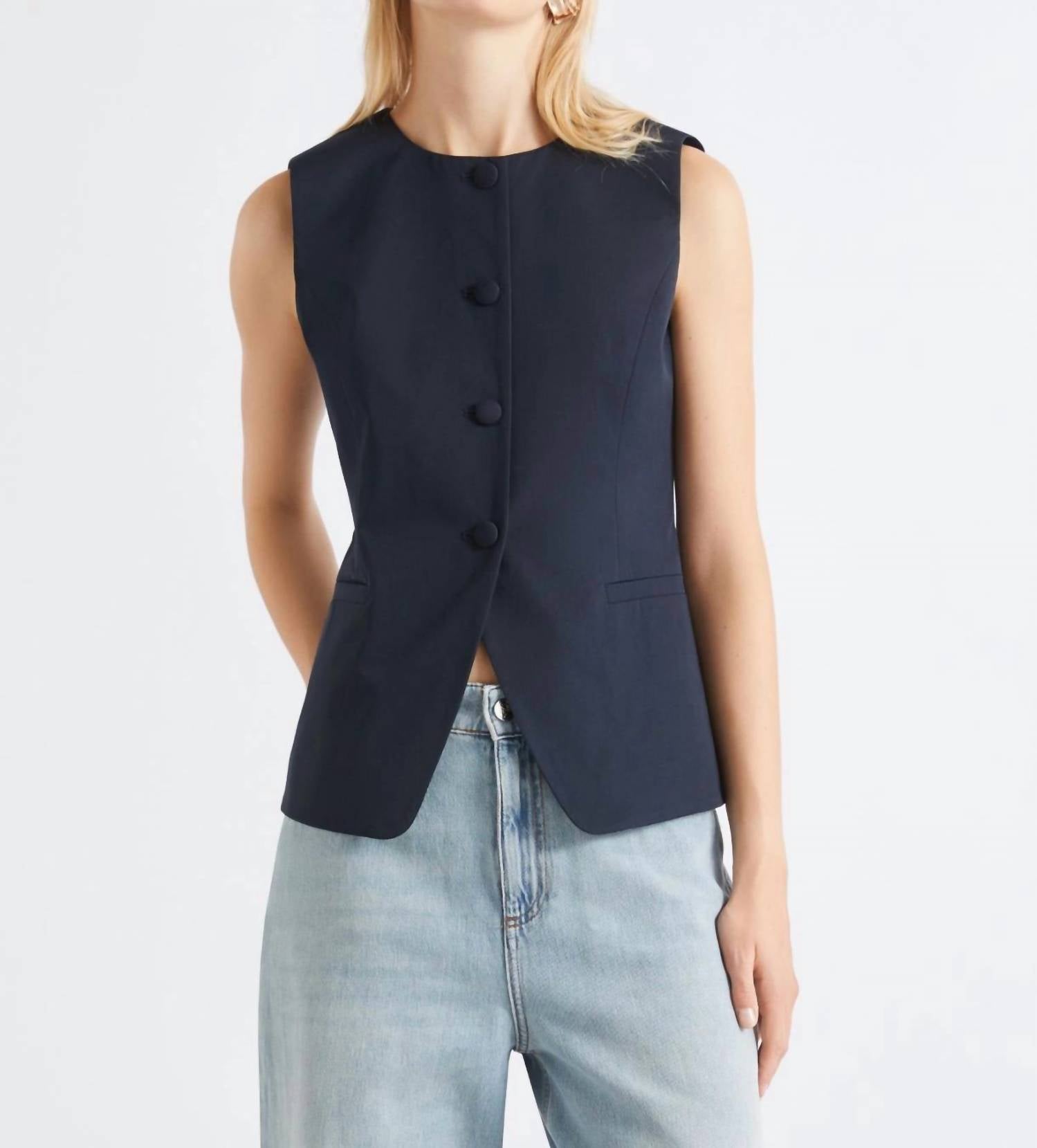 Marella - Cotton Gabardine Gilet
