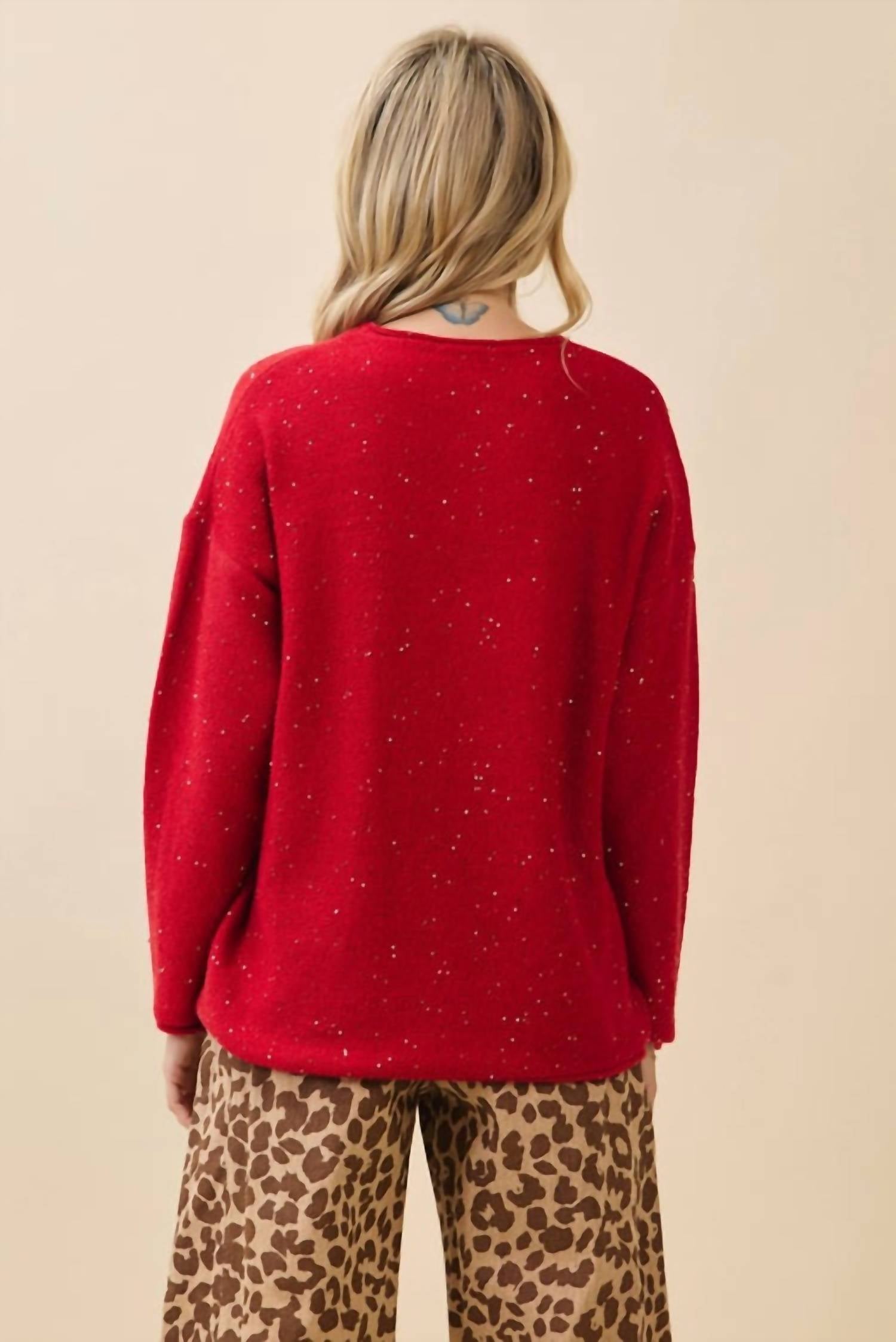 Geegee X Lovelo - Ruby Glow Sweater