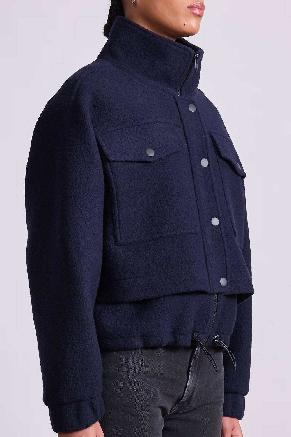 Apiece Apart - Selva Cropped Bomber Jacket