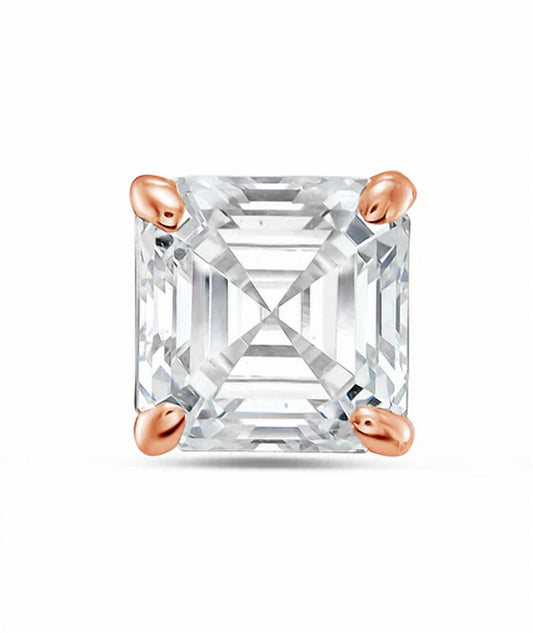 Diana M Jewels - 1.5 Cts Lab Grown Asscher Cut Stud Earrings