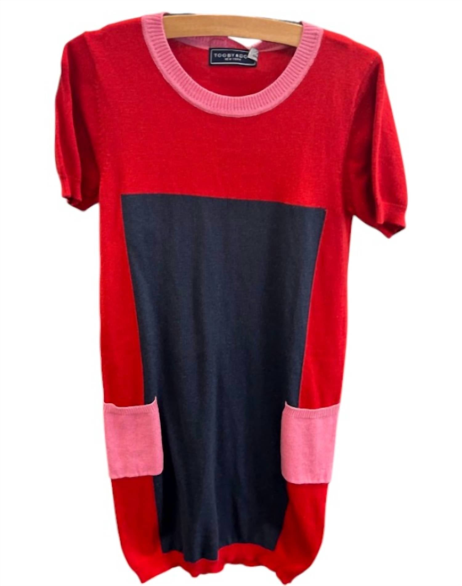 Toobydoo - Girl's Color Block Sweater Dress