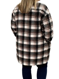 Vanilla Sky - Plaid Flannel Shirt Coat