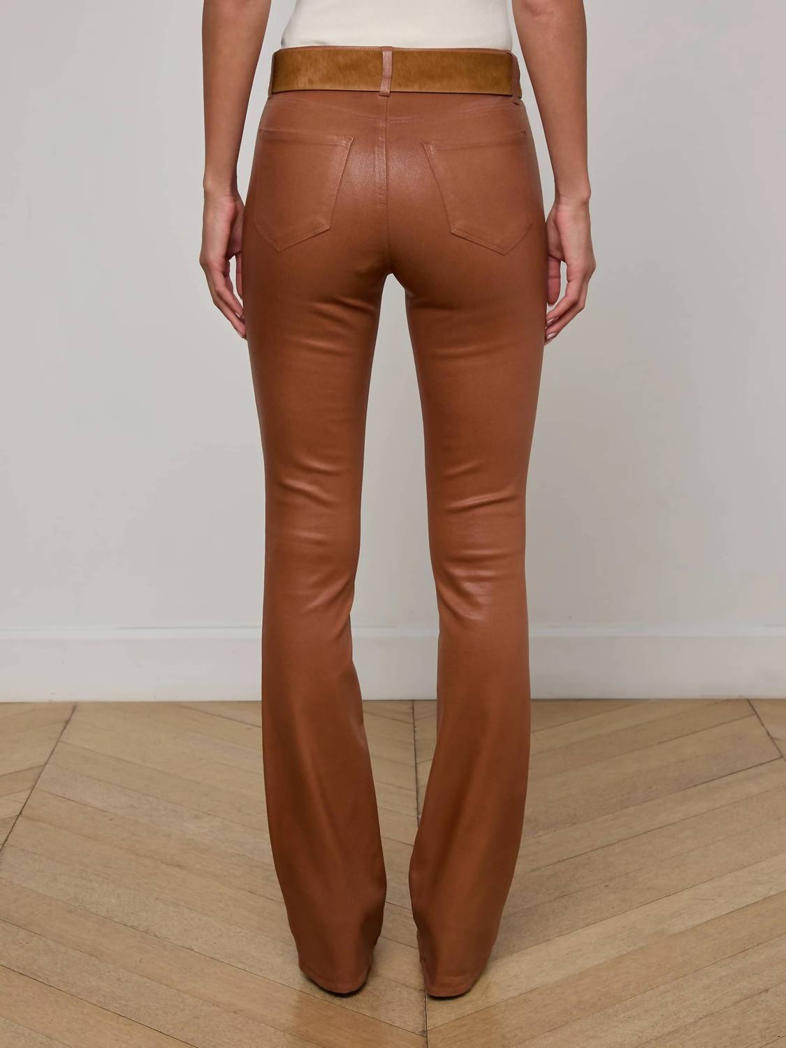 L'Agence - Selma Coated Bootcut Jean