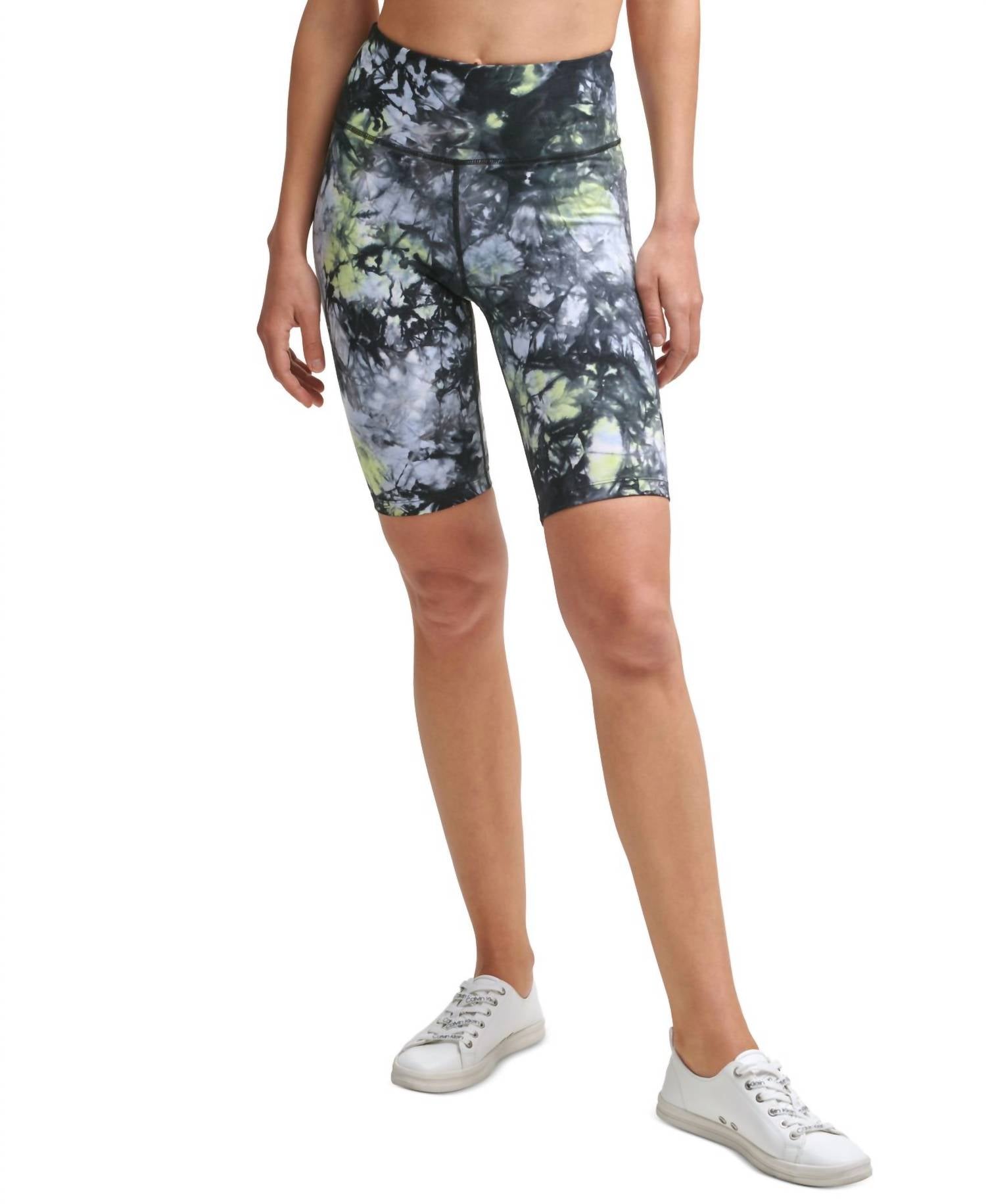 Calvin Klein - Performance Oslo Tie-Dyed High-Waist Bike Shorts
