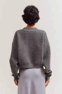 Grade & Gather - Cropped Knit Crewneck Top