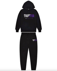 Trapstar Men’s Chenille Decoded Hooded Tracksuit in black purple - men's item