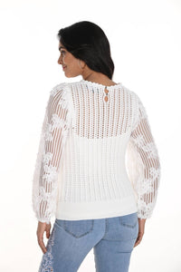 Frank Lyman - Long Sleeve Knit Sweater Top