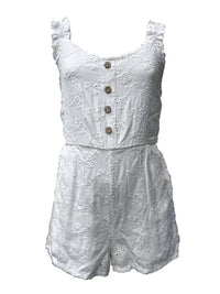 Vintage Havana - Girls Eyelet Detail Romper