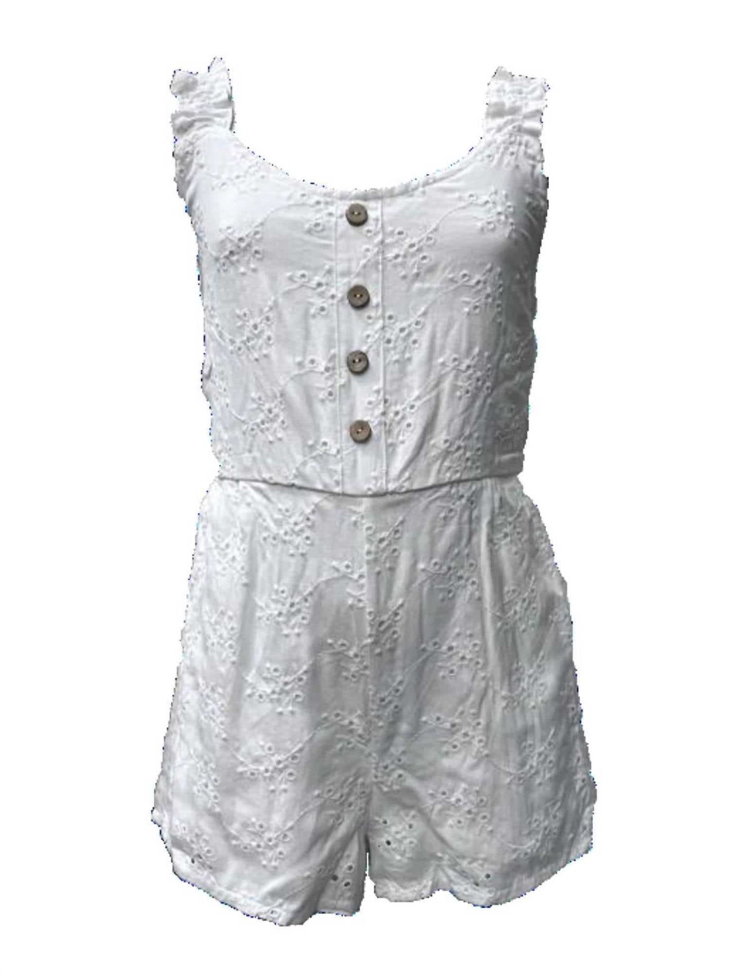 Vintage Havana - Girls Eyelet Detail Romper