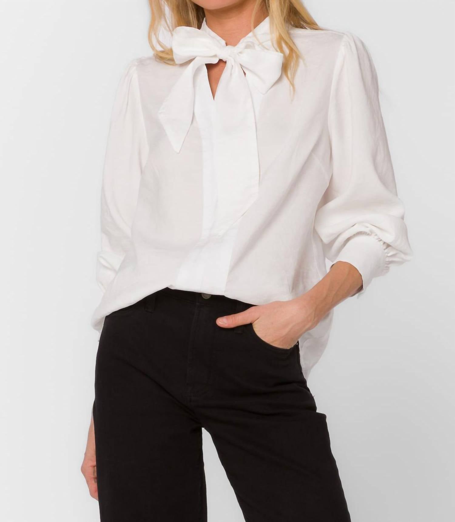 Velvet Heart - Anastasia Tie Neck Top