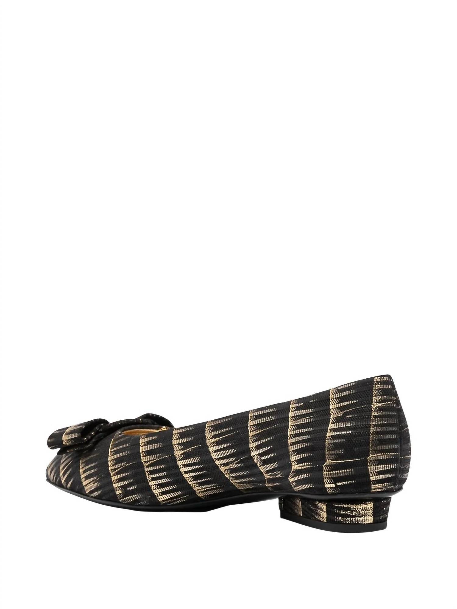 Salvatore Ferragamo - Women's Brush Stroke Effect Ballerinas Shoes