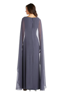 R&M Richards - Chiffon Duster Cape Gown