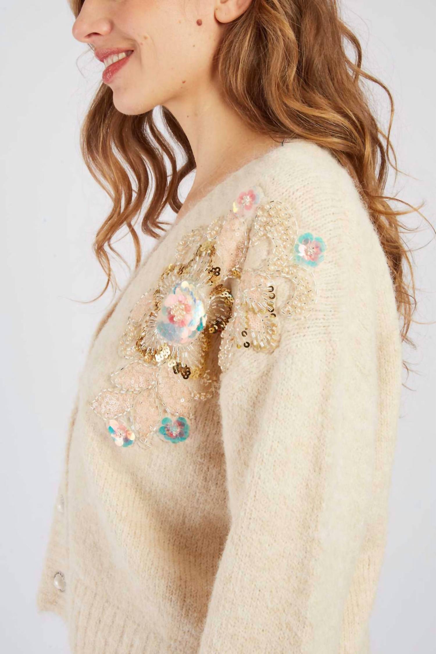 Hem & Thread - Taliah Embroidered Cardigan