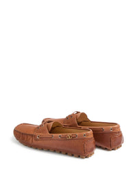Valentino Garavani Men's Driver Fastaway Lace-up Boat Shoes in brown - men's shoe - alternate view